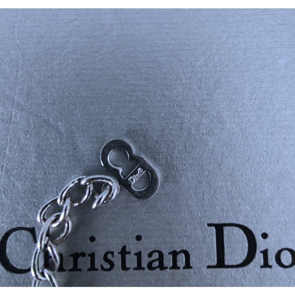 Dior logo padlock choker necklace EUC - Picture 4 of 5